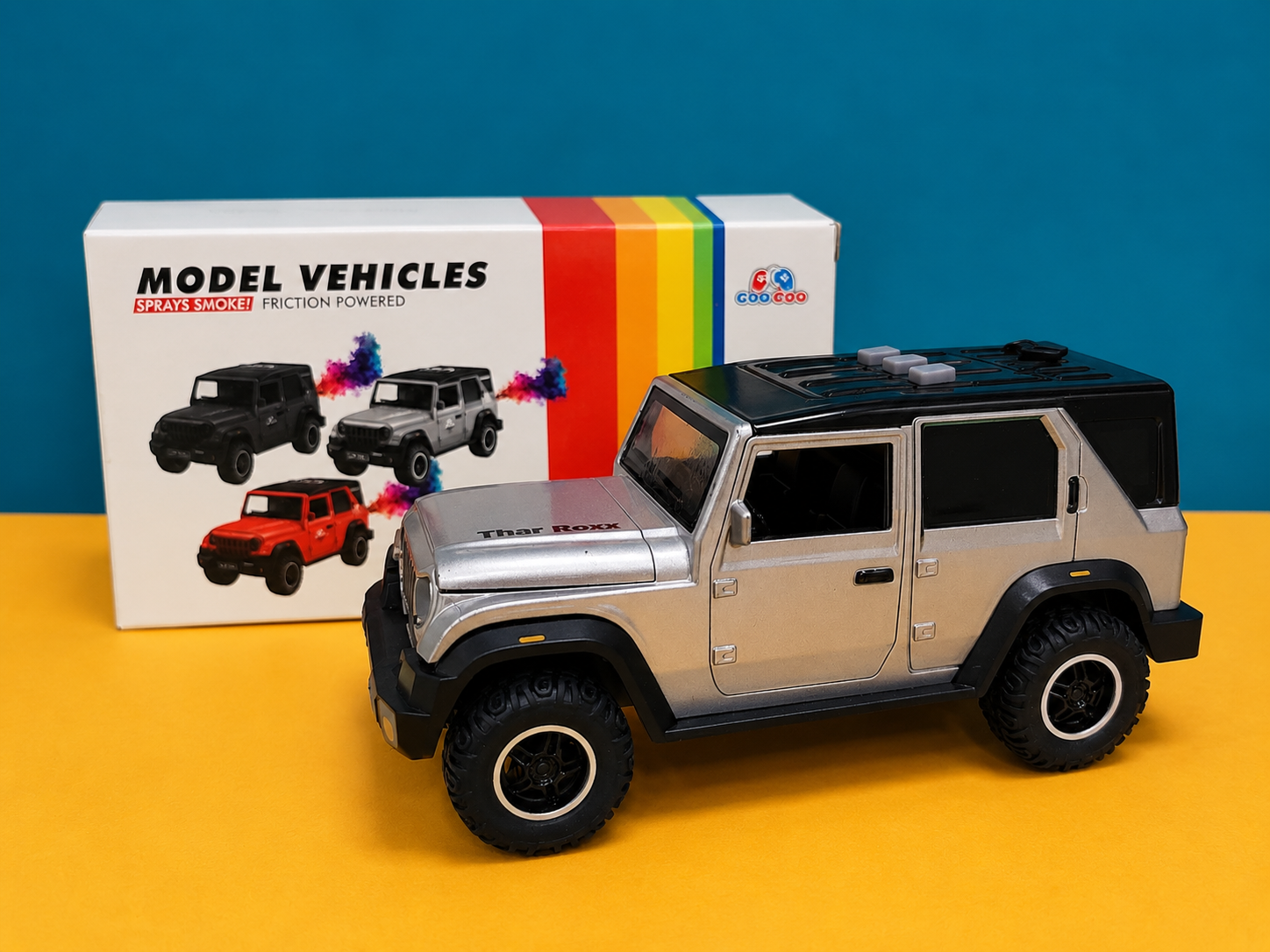 Thar Roxx Toy Car - Grey Color